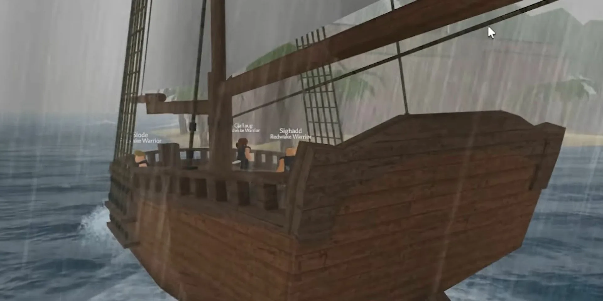 a crew on a ship in arcane odyssey in
