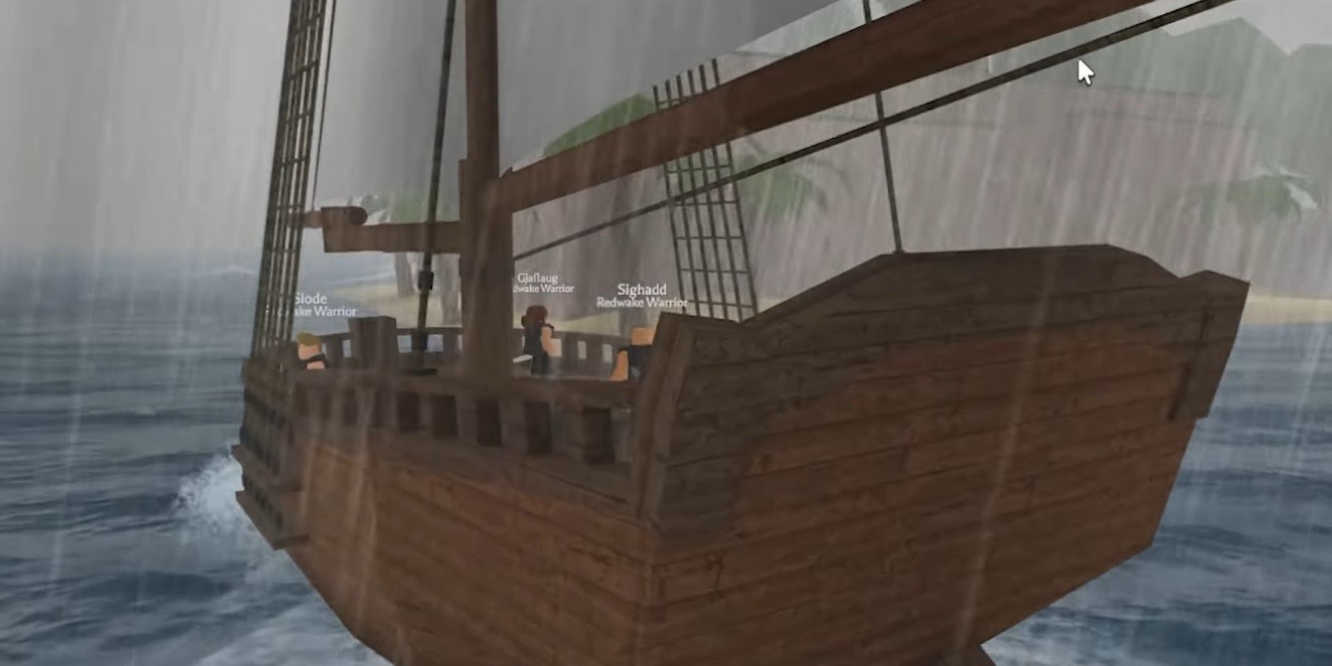 A crew on a ship in Arcane Odyssey in Roblox