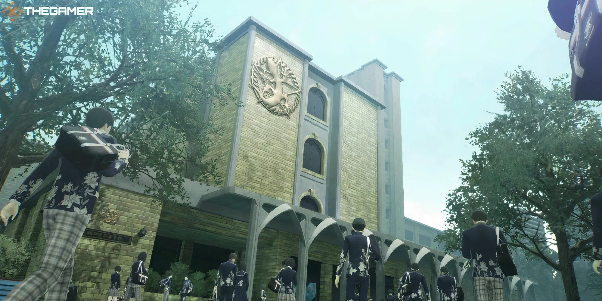 feature image of the protagonist s high school academy in shin megami tensei 5 vengeance