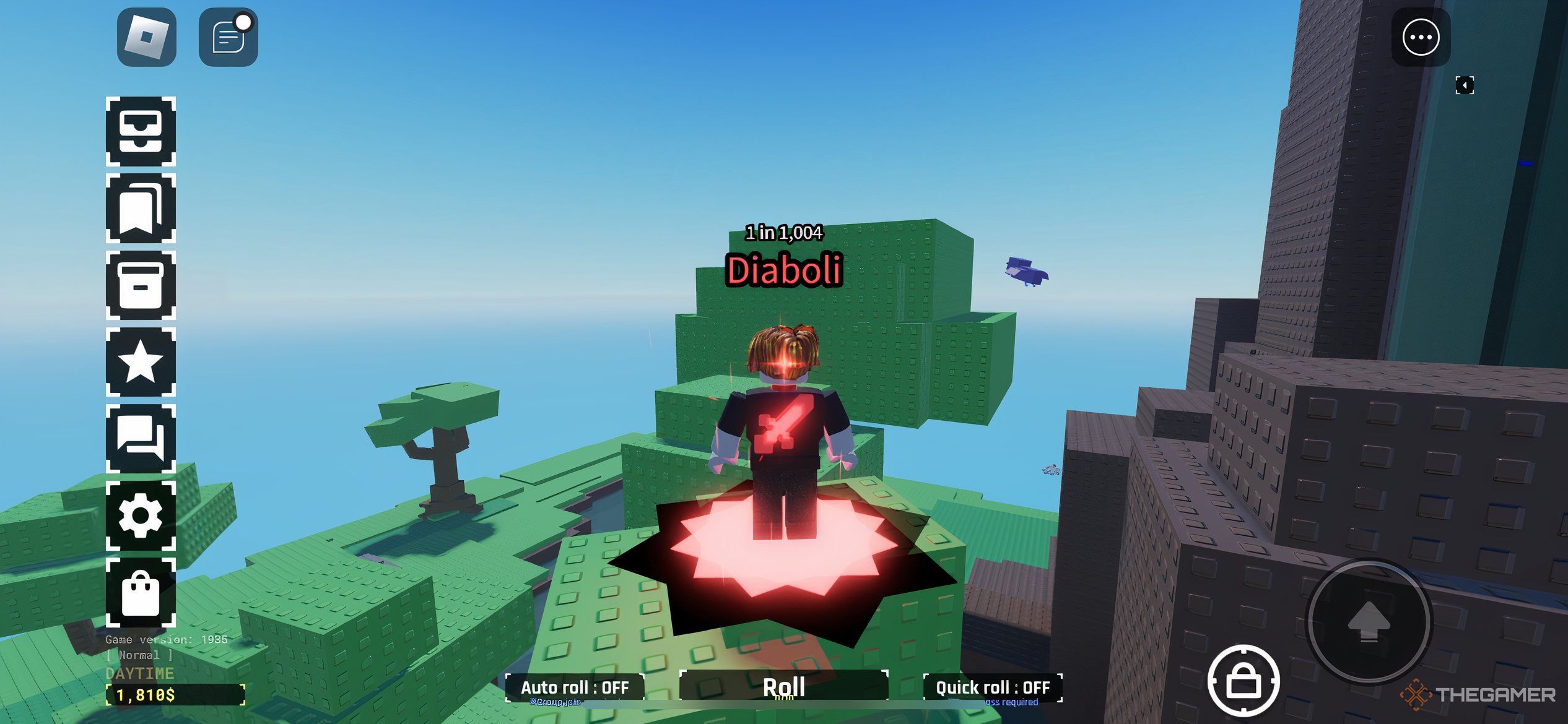 Jump across the group of blocks to reach the face of the waterfall in Sol's RNG.