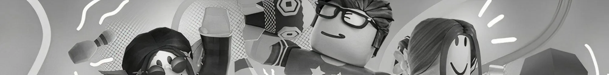 roblox pls donate black and white banner image